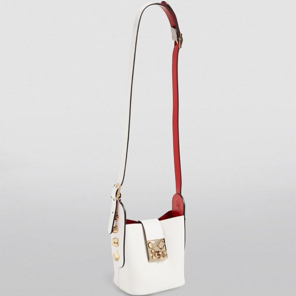 Christian Louboutin CARASKY Empire Leather Shoulder Crossbody Bucket Bag - Picture 3 of 16